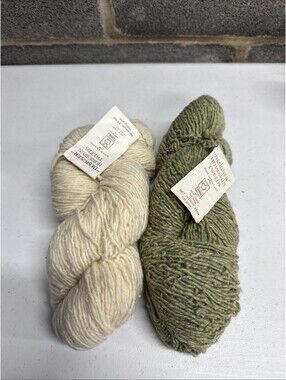 Tahki Imports Designer Homespun Tweed Yarn Pure Wool Mixed Color 2 Skein